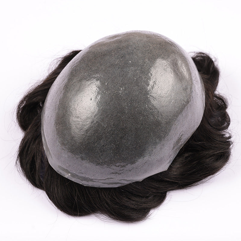 Transparent ultra thin skin base with V looped hair system 0.03mm